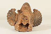 Mexiko: Aztekisch-Mixtekisch Keramikmaske