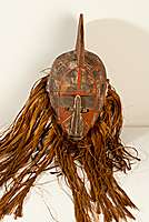 Stammeskunst Afrika (Obervolta): Maskenobjekt (Scheitelplatte 2)
