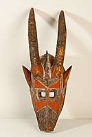 Stammeskunst Afrika (Obervolta): Maskenobjekt, (Hörner)